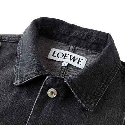 確保済み ロエベ Anagram Work wear ロゴ デニム ジャケット コピー商品 lom50016